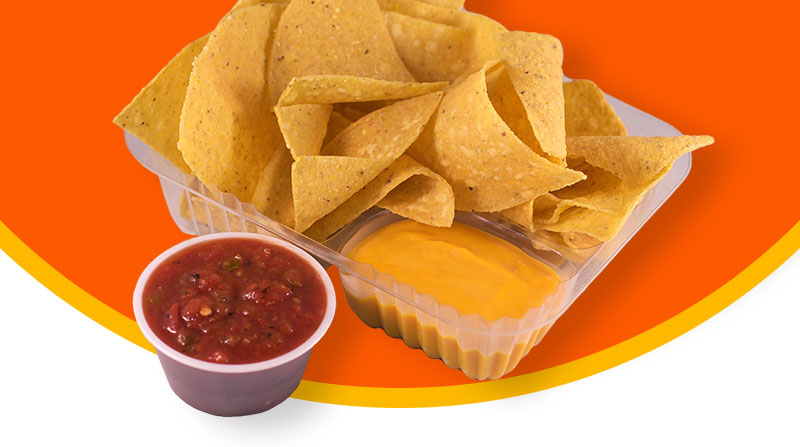 nachos with cheese and salsa